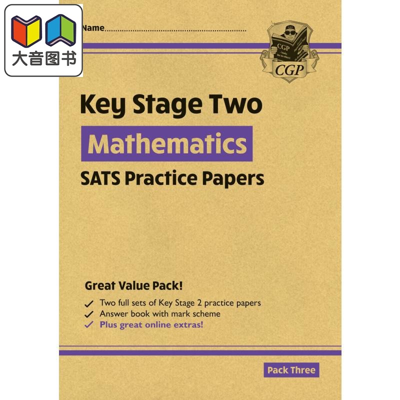 新KS2 Maths SATS实践论文套装3 New KS2 Maths SATS Practice Papers Pack 3 with free Online Extras英文原版 大音