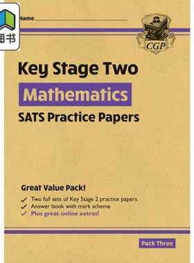新KS2 Maths SATS实践论文套装3 New KS2 Maths SATS Practice Papers Pack 3 with free Online Extras英文原版 大音