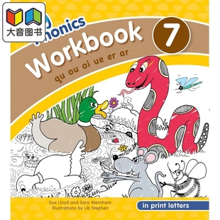 快乐自然拼读练习册7 印刷体 Jolly 英语 Workbook 美式 大音 Phonics