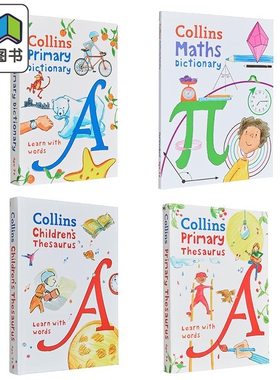 Collins Primary Dictionary Thesaurus 柯林斯儿童词典合集 数学Maths 同义词字词典辞典工具书英文原版进口图书 大音