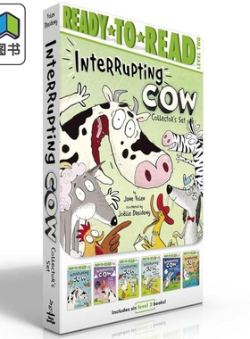 齐齐学会读2级 打断奶牛 6册  Ready-to-read level 2 Interrupting Cow Collector's Set Boxed Set 英文原版书 大音
