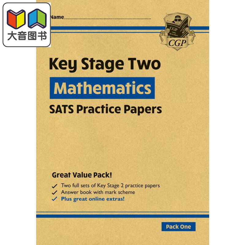 新KS2 Maths SATS实践论文套装1 New KS2 Maths SATS Practice Papers Pack 1 with free Online Extras 英文原版 大音