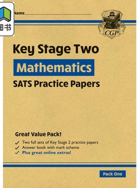 新KS2 Maths SATS实践论文套装1 New KS2 Maths SATS Practice Papers Pack 1 with free Online Extras 英文原版 大音