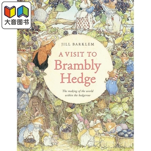 Brambly 儿童文学绘本 Jill 大音 探访野蔷薇村 小初文学 Hedge Visit 精装 插图故事 英文原版 Barklem 7岁以上
