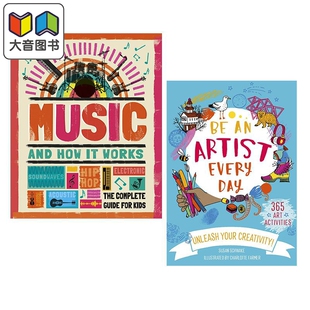 音乐艺术主题儿童绘本2册套装 Artist Every Day 艺术家 Music Works 运作原理 7岁以上 乐理知识科普 英文原版 大音