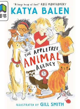 苹果树动物事务所1 The Appletree Animal Agency 英文原版 黑白插图图画章节书 儿童小说故事书 进口童书 7岁+ 大音