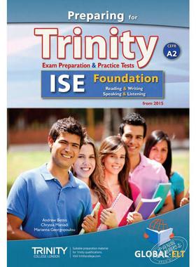 Preparing for Trinity-ISE Foundation CEFR A2 备考口语综合技能预备级听说读写自学套装 含答案 7-12岁