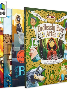 Dan Santat 丹桑塔特英文绘本4册套装 Endlessly Ever After the Fall Adventures of Beekle Are We There Yet 大音