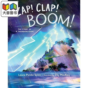 雷雨的故事 Zap Clap Boom The Story of a Thunderstorm 英文原版 儿童绘本故事 探讨雷暴的科学原理 进口童书 大音