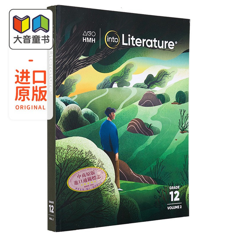 美国英语文学学生书12年级下册 Into Literature Student Edition Softcover Volume 2 Grade 12 英文原版进口 大音