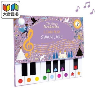 Story Can 钢琴书 The 儿童活动玩具书 大音 小猫头鹰社管弦乐队 英文原版 Orchestra 天鹅湖 Swan Play 进口 Lake