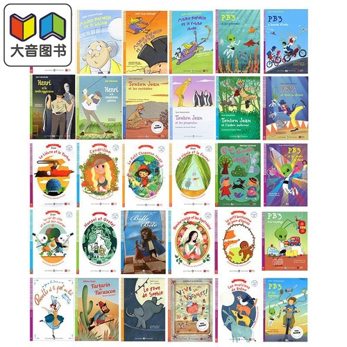ELI法语少儿分级读物 A0-A2级别 配音频和练习答案 法文阅读启蒙童话故事 小语种学习 原版进口 French Readers Fairy Tales 大音