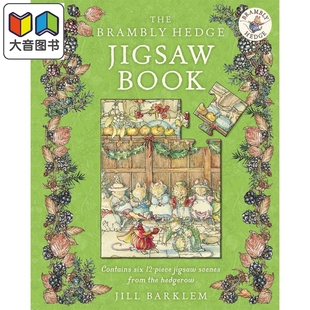 Brambly Book 故事 The 进口 大音 野蔷薇村 精装 Hedge 拼图书 儿童绘本故事 英文原版 Jigsaw 3岁 12块拼图玩具书