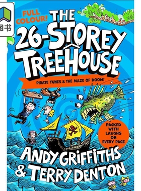树屋故事2 26层小屁孩树屋历险记全彩版 The 26 Storey Treehouse Colour Edition英文原版 儿童漫画故事小初文学 大音
