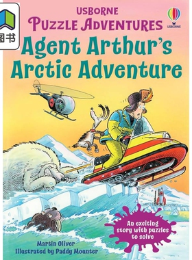 解谜冒险书 北极探险 Puzzle Adventures Agent Arthurs Arctic Adventure 英文原版 儿童推理探险故事 进口读物 大音