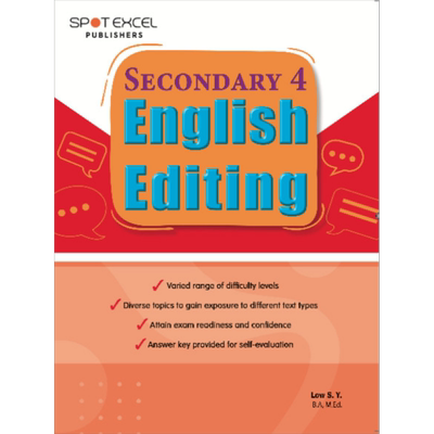 新加坡教辅 English Editing Sec 4 英语改错填空指导 中学四年级 大音