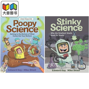 进口 大音 英文原版 Science Stinky Poopy 共2册 童书 百科知识图书 便便科学 儿童科普绘本读物 臭臭科学