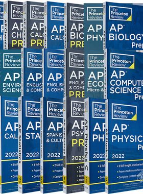 Princeton Review 普林斯顿 AP 备考2022 系列 Calculus BC Prep 微积分BC 进口原版书 美国大学预修课程入学国际学习考试练习测试