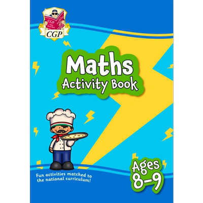 英国原版CGP教辅 New Maths Activity Book for Ages 8-9 home learning 8-9岁的新数学活动书家庭学习 大音