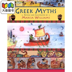 连环漫画 古希腊 Marcia Williams Greek Myths 英文原版 希腊神话故事读物 全彩漫画故事绘本 进口童书 7岁以上 大音