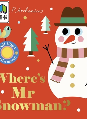 Where’s Mr Snowman? 雪人在哪里？ 英文原版 儿童故事绘本 Ingela P Arrhenius 3-6岁 大音