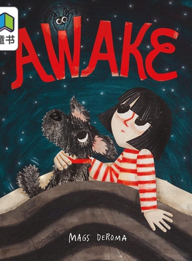 Mags DeRoma Awake 小蜘蛛的故事 英文原版 进口图书 亲子故事图画书 儿童绘本 剪纸风艺术插画 4-8岁