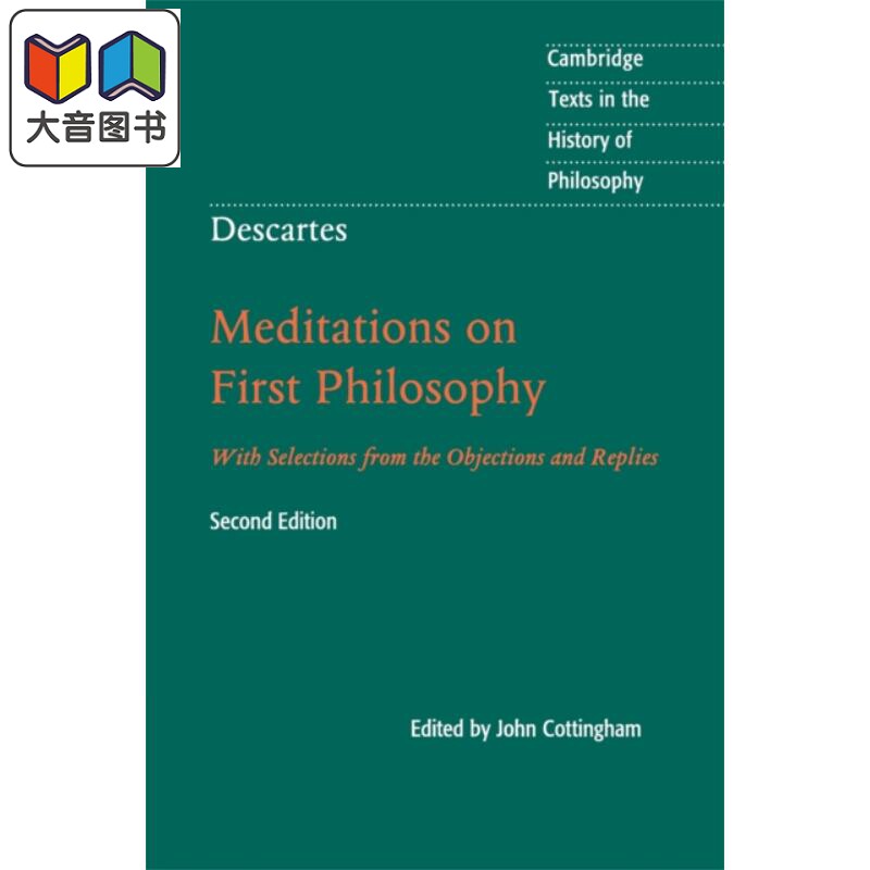 预售 笛卡尔 哲学沉思录 剑桥哲学史经典文本丛书 英文原版John Cottingham Descartes 大音 - 实物图