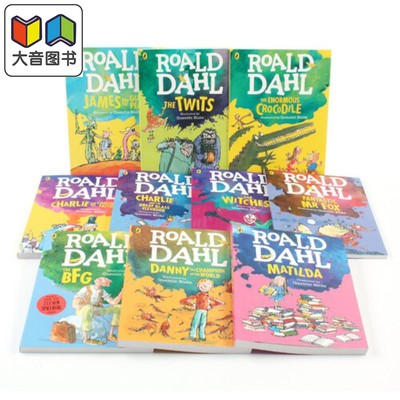 罗尔德达尔10册全彩套装 Roald Dahl 10-books Pack colour edtions 英文原版 儿童绘本故事 大开本彩版 进口读物 大音