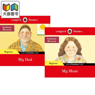 Ladybird Readers Beginner Level 小飘虫阅读分级指导初级2册 My Dad My Mum ELT分级读物 英文原版进口图书 大音
