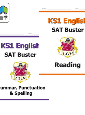 英国CGP原版 SATS KS1 English Buster Practice Papers 英国小学标准成绩考试英语练习真题包多组合单独答案册 6-7岁