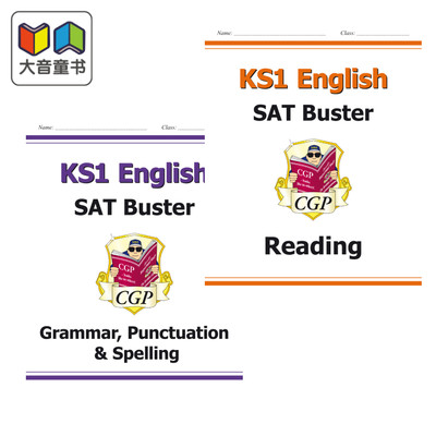 英国CGP原版 SATS KS1 English Buster Practice Papers 英国小学标准成绩考试英语练习真题包多组合单独答案册 6-7岁