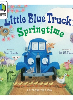 Little Blue Truck's Springtime 蓝色小卡车，春天来了 英文原版 进口原版 4岁以上 儿童纸板书 Alice Schertle