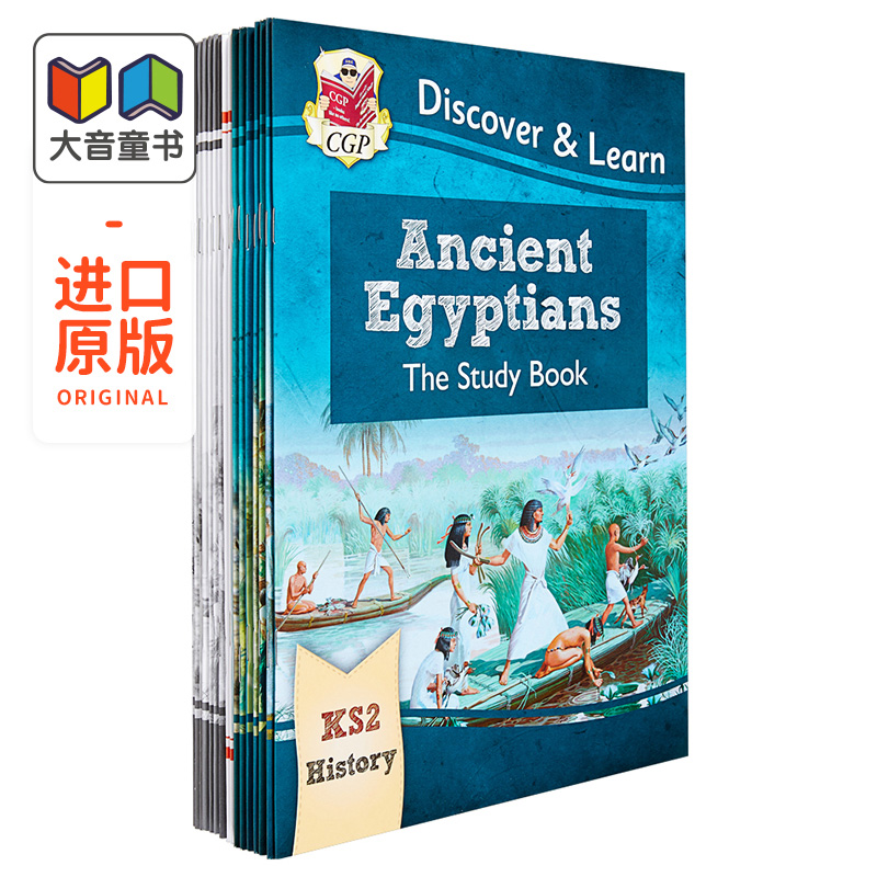 英国CGP原版 KS2 Discover & Learn History 历史探索和发现系列多组合 ​Activity Book & Study Book ​活动手册&学习指南 书籍/杂志/报纸 儿童读物原版书 原图主图