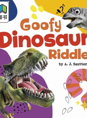 有趣的恐龙谜语 Goofy Dinosaur Riddles 英文原版 认知识物 儿童谜语绘本图画书 进口童书5-8岁儿童读物趣味猜谜 大音