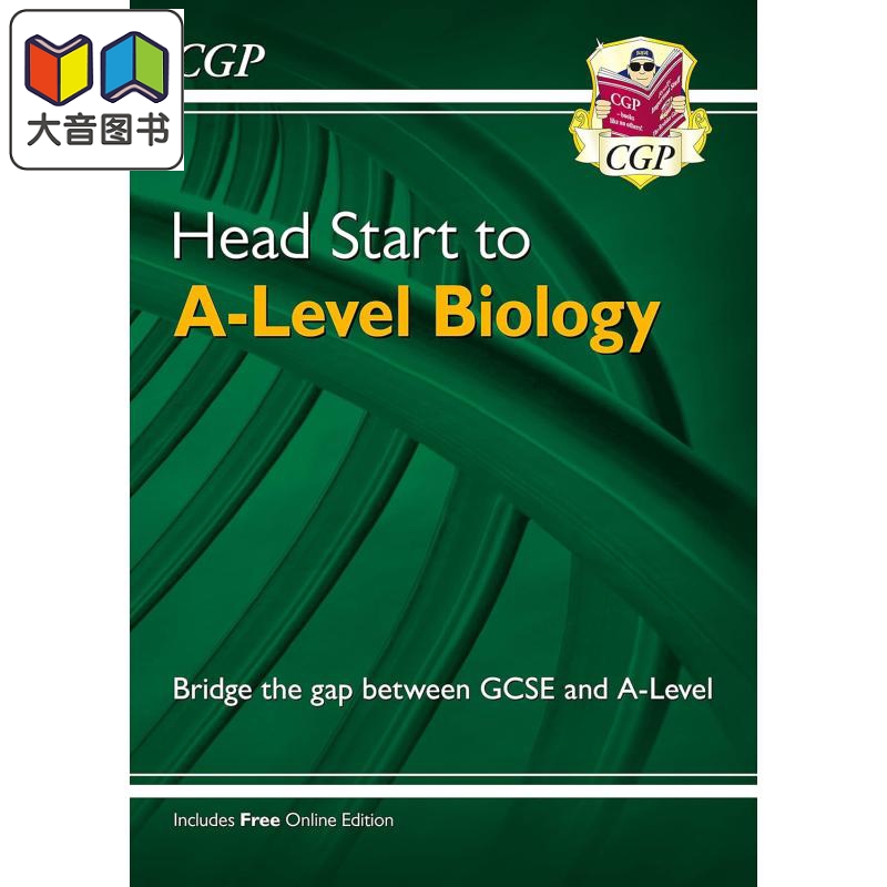 英国原版CGP教辅 New Head Start to A-level Biology Alevel 生物新开始学习 大音
