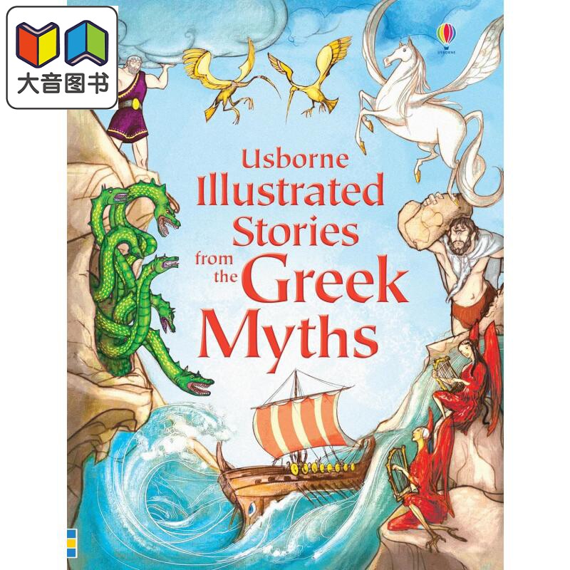 插画故事 希腊神话 精装 Illustrated Stories from the Greek Myths 英文原版小初文学 儿童故事书 西方神话传说 大音