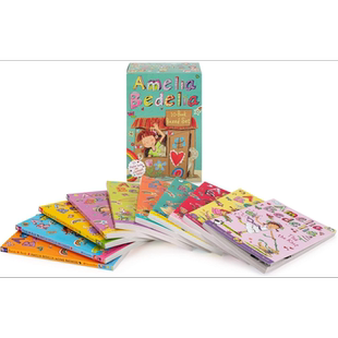 糊涂女佣章节书 10册盒装 Amelia Bedelia Chapter Book 10-Book Box Set 英文原版 儿童章节书 插图章节故事书 大音