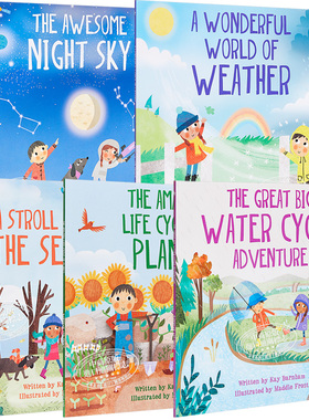 The Wonderful World of Weather 天气 Look and Wonder Books 神奇的大自然 系列 英文原版 5-7岁 儿童百科科普绘本STEAM 平