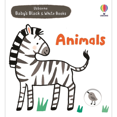 Usborne厄斯伯恩 Animals 动物（黑白书）英文原版 儿童绘本 动物故事 Mary Cartwright 0-3岁 大音