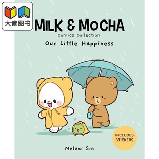 英文原版 牛奶与摩卡 Comics 桥梁漫画 进口图书 图像小说 图画故事书 Milk 大音 Mocha 小初文学 Collection