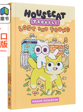 Housecat Trouble 2 桥梁漫画 家猫的烦恼2 英文原版小初文学 进口图像小说 动物故事漫画图画小说 儿童漫画故事 大音
