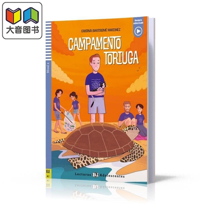 ELI Teen Readers Spanish A2: Campamento tortuga 海龟营地 西班牙文原版进口 西班牙语学习读物 大音