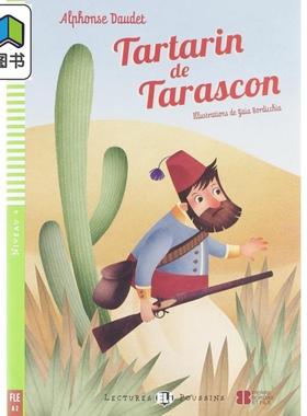 塔拉斯科塔塔林ELI Young Readers French A2 Tartarin de Tarascon法文原版 法语学习分级读物 +可下载的多媒体 大音