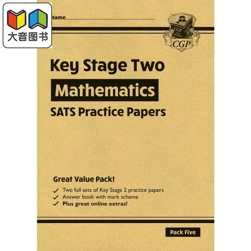 新KS2 Maths SATS实践论文套装5 New KS2 Maths SATS Practice Papers Pack 5 with free Online Extras英文原版 大音