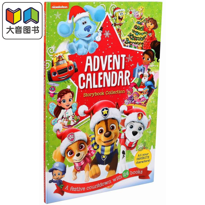 尼克频道倒数书 Nickelodeon Storybook Collection Advent Calendar 英文原版 儿童绘本卡通动画图画书 儿童读物 大音