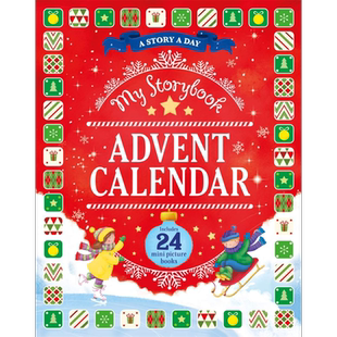 Advent Calendar My Storybook 我的盲盒书 英文原版进口图书 儿童绘本 圣诞倒数 迷你故事图画书 大音