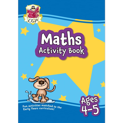 英国原版CGP教辅 New Maths Activity Book for Ages 4-5 home learning 4-5岁数学活动手册 家庭学习 大音