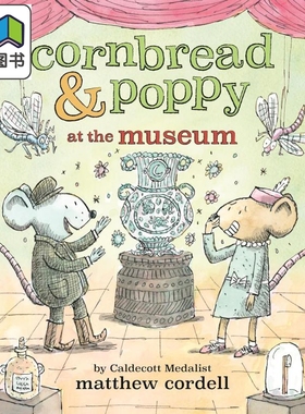 面包鼠与波波鼠3 Cornbread & Pop p  at the Museum英文原版 儿童绘本 动物故事图画书 进口读物4-8岁 友谊故事 大音