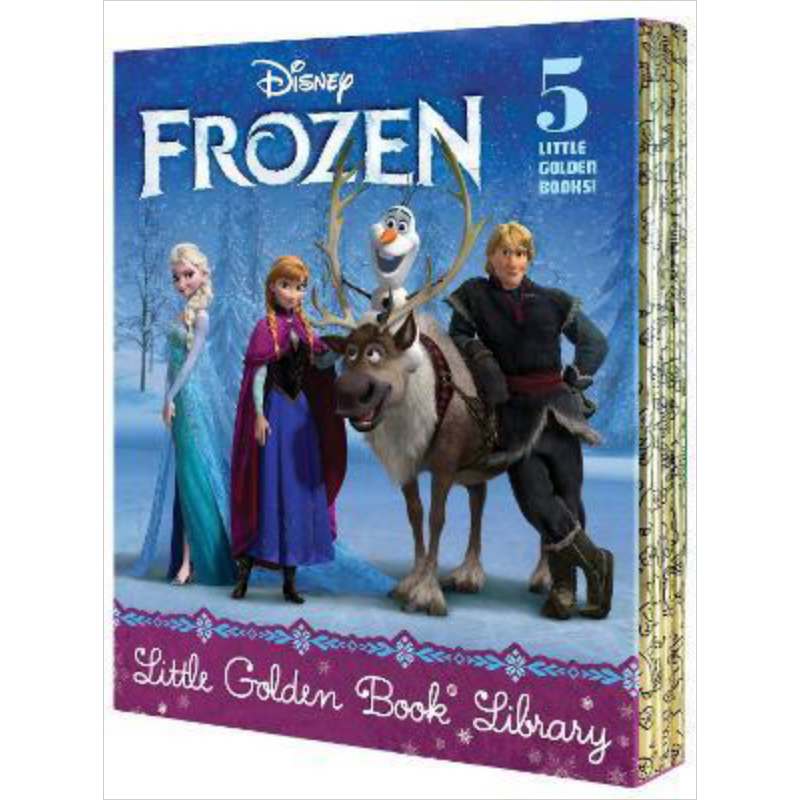 预售 Frozen Little Golden Book Library 小金书故事集:冰雪奇缘 英文原版 儿童绘本 迪士尼系列 2-5岁 大音