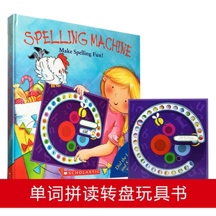 英文原版Spelling Machine学乐神奇的拼写机器 神奇的拼词机游戏书 神奇的单词拼词机 寓教于乐 英语启蒙学习 3-8岁